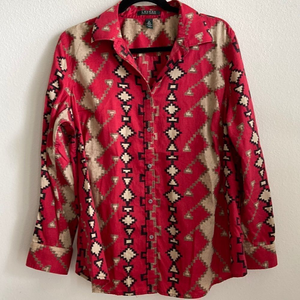 Ralph Lauren bottom down shirt 100% cotton 1xl Impeccable